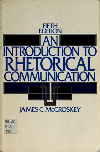 Tapa de An introduction to rhetorical communication