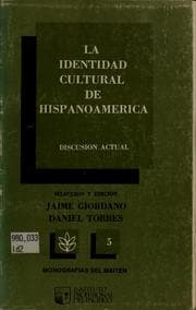Tapa de La Identidad cultural de Hispanoamérica