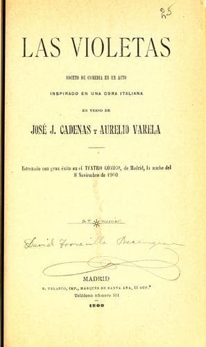 Tapa de Las violetas