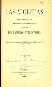 Tapa de Las violetas