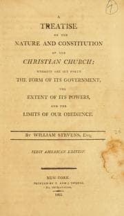 Tapa de A treatise on the nature and constitution of the Christian church