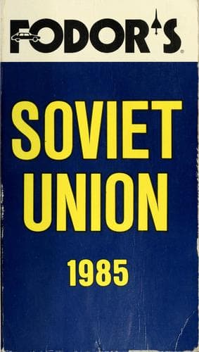 Tapa de Fodor's Soviet Union, 1985