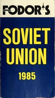 Tapa de Fodor's Soviet Union, 1985