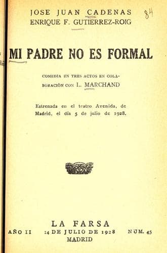 Tapa de Mi padre no es formal
