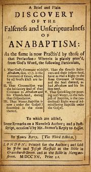 Tapa de A brief and plain discovery of the falseness and unscripturalness of Anabaptism