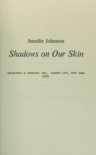Tapa de Shadows on our Skin
