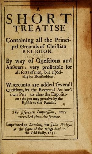 Tapa de A short treatise containing all the principal grounds of Christian religion