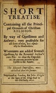 Tapa de A short treatise containing all the principal grounds of Christian religion