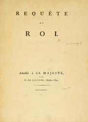 Tapa de Requête au roi