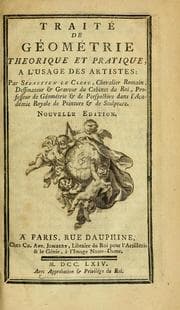 Tapa de Traité de géométrie theorique et pratique