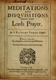 Tapa de Meditations and disquisitions upon the Lord's Prayer
