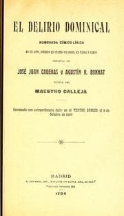 Tapa de El delirio dominical
