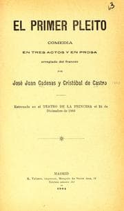 Tapa de El primer pleito