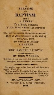 Tapa de A treatise on baptism