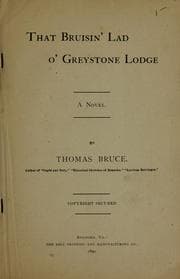 Tapa de That bruisin' lad o' Greystone Lodge