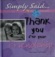 Tapa de Thank you for your friendship