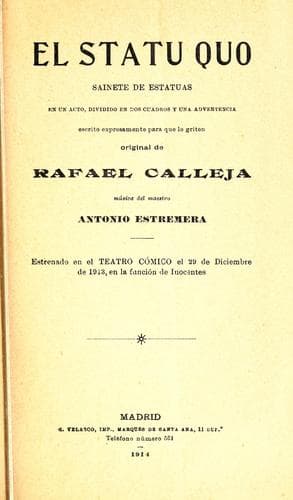 Tapa de El statu quo
