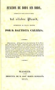 Tapa de Función de boda sin boda