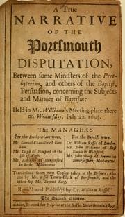 Tapa de A true narrative of the Portsmouth disputation