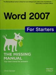 Tapa de Word 2007 for starters