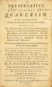Tapa de A preservative against Quakerism