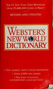 Tapa de Webster's New World dictionary