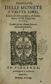 Tapa de Trattato delle monete e valvta loro