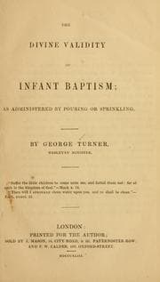 Tapa de The divine validity of infant baptism