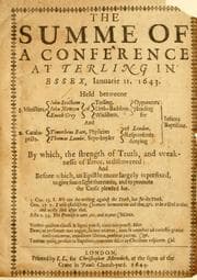 Tapa de The Summe of a conference at Terling in Essex, Januarie 11, 1643