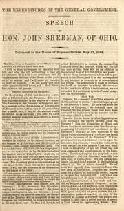 Tapa de The expenditures of the general government