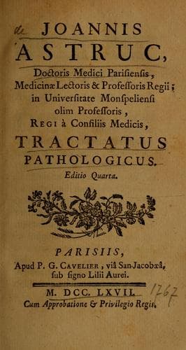 Tapa de Tractatus pathologicus