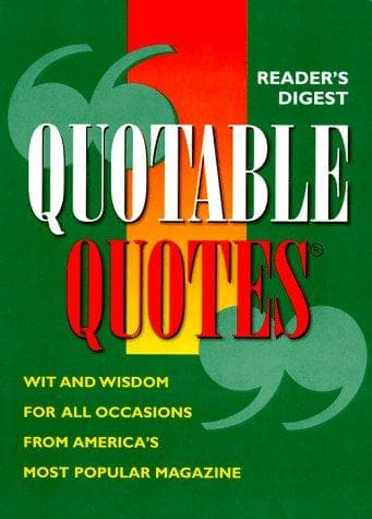 Tapa de Reader's Digest Quotable Quotes