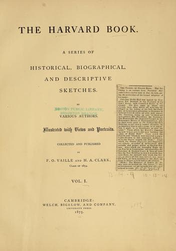 Tapa de The Harvard book