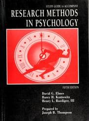 Tapa de Study guide to accompany research methods in psychology