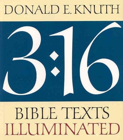 Tapa de 3:16 Bible Texts Illuminated