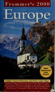 Tapa de Frommer's 2000 Europe