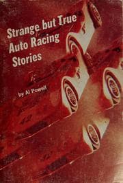 Tapa de Strange but true auto racing stories