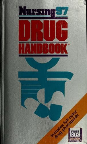 Tapa de Nursing97 drug handbook