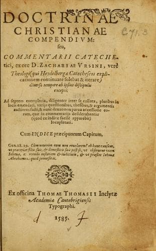 Tapa de Doctrinae Christianae compendium