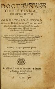 Tapa de Doctrinae Christianae compendium