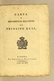 Tapa de Carta e documentos relativos ao Principe Real