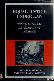Tapa de Equal justice under law