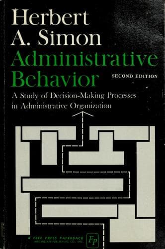 Tapa de Administrative behavior