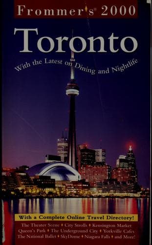 Tapa de Frommer's 2000 Toronto