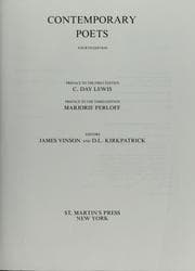Tapa de Contemporary poets