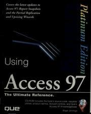 Tapa de Using Access 97