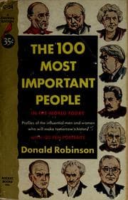 Tapa de The 100 most important people in the world today
