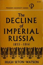 Tapa de The decline of imperial Russia, 1855-1914
