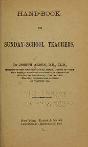Tapa de Handbook for Sunday-school teachers