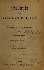 Tapa de Gedichte von Jaroslav Vrchlický